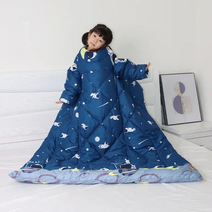 Vally Realstate Gadgets Warm Blanket Quilt With Sleeves!